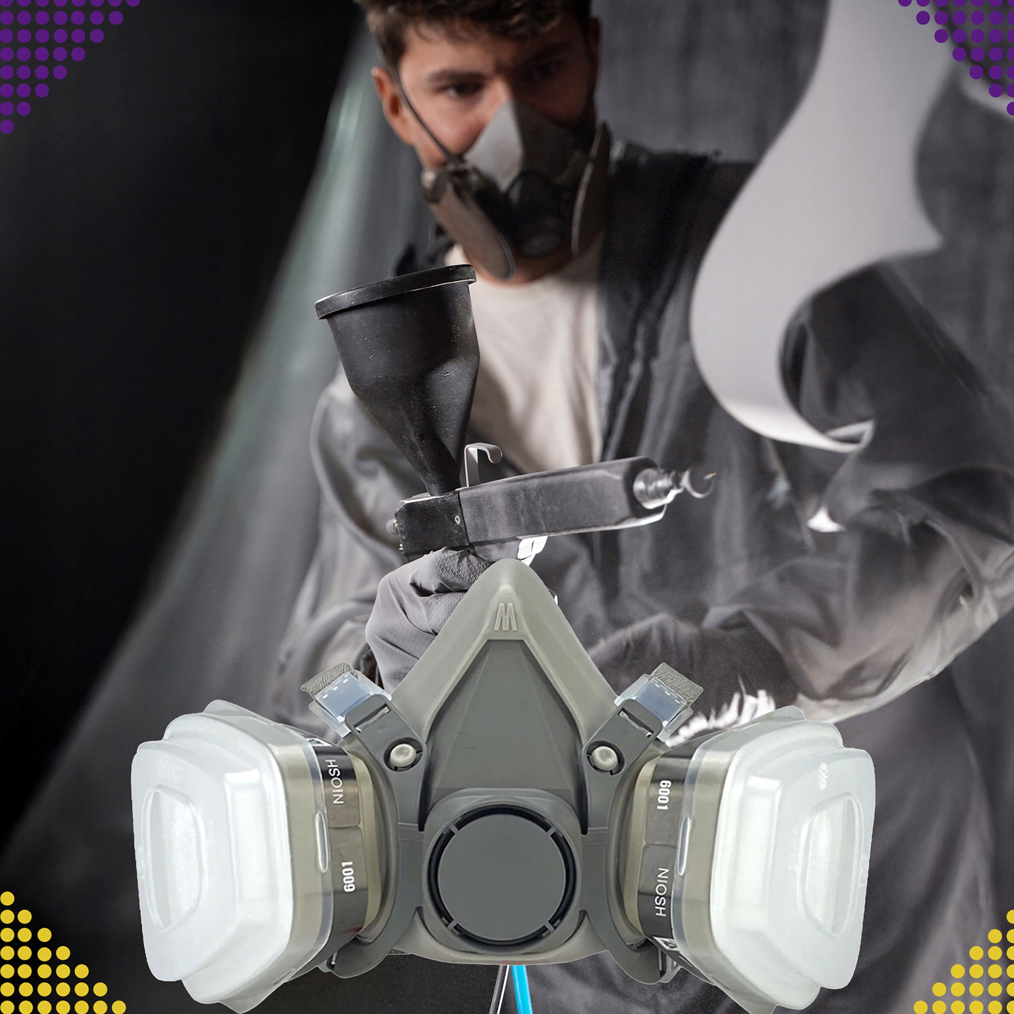 MASKA LAKIERNICZA PÓŁMASKA OCHRONNA NR:4798