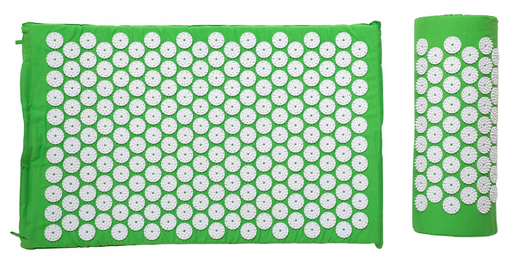 MATA DO AKUPRESURY ZIELONA + PODUSZKA