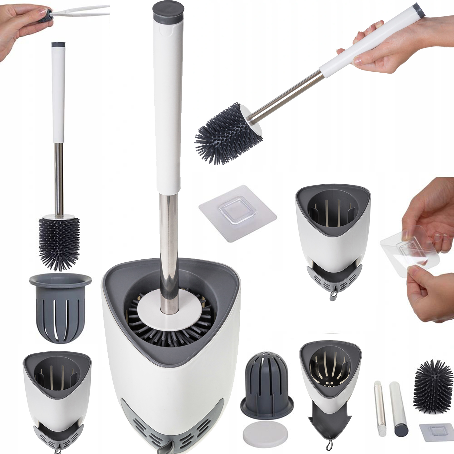 SZCZOTKA SILIKONOWA DO WC TRINGLE