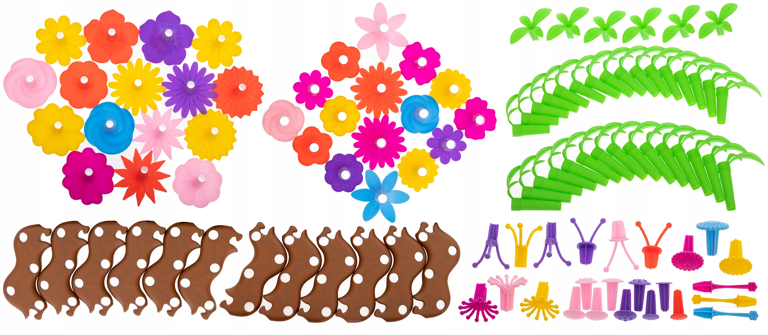 KLOCKI KWIATY MINI 104 EL. NR:7710