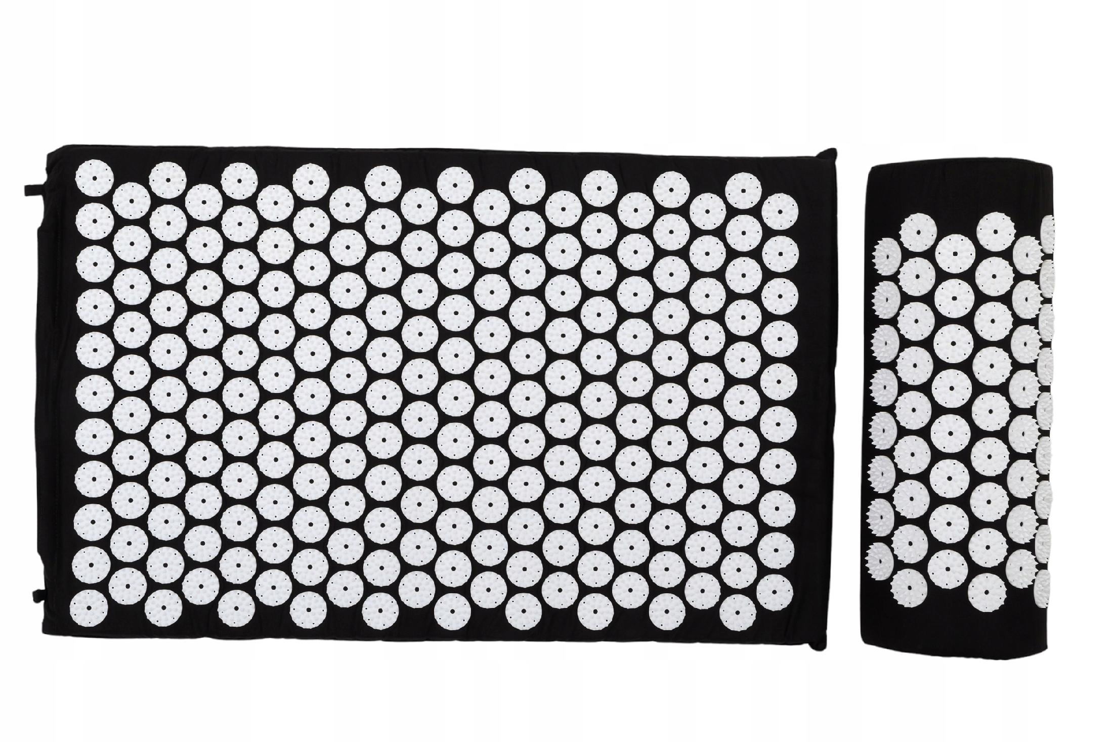 MATA DO AKUPRESURY CZARNA + PODUSZKA