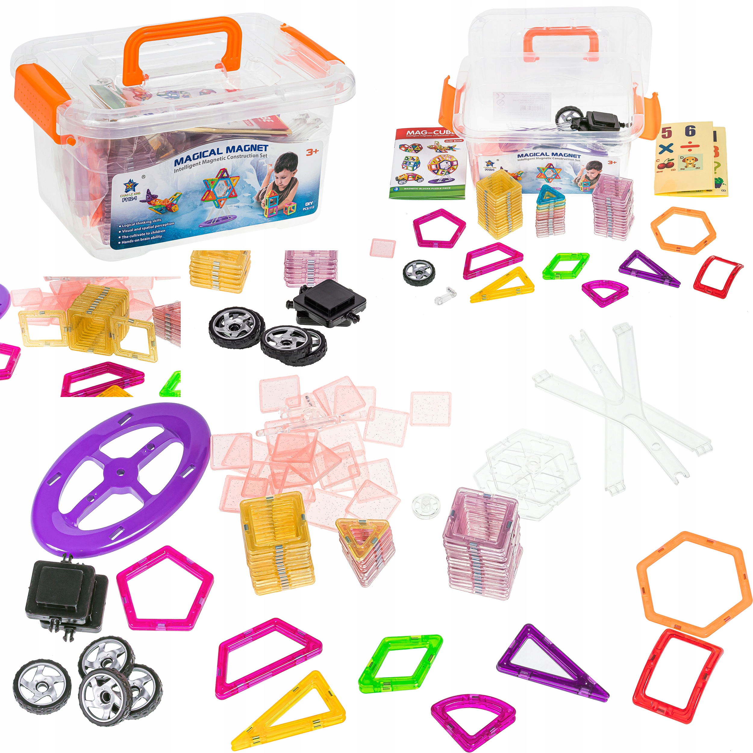 KLOCKI MAGNETYCZNE KUFEREK 112 EL. NR:6522