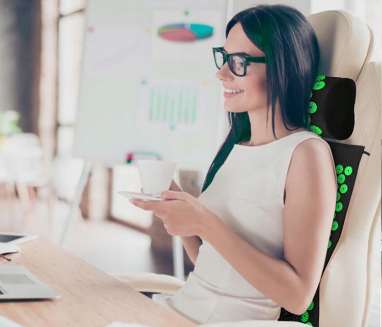 MATA DO AKUPRESURY ZIELONA + PODUSZKA