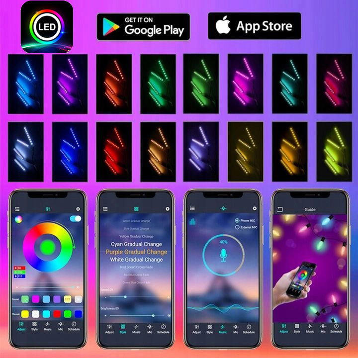 ŚWIATŁA LED 90-120 ANDROID - TUNNING AUTA