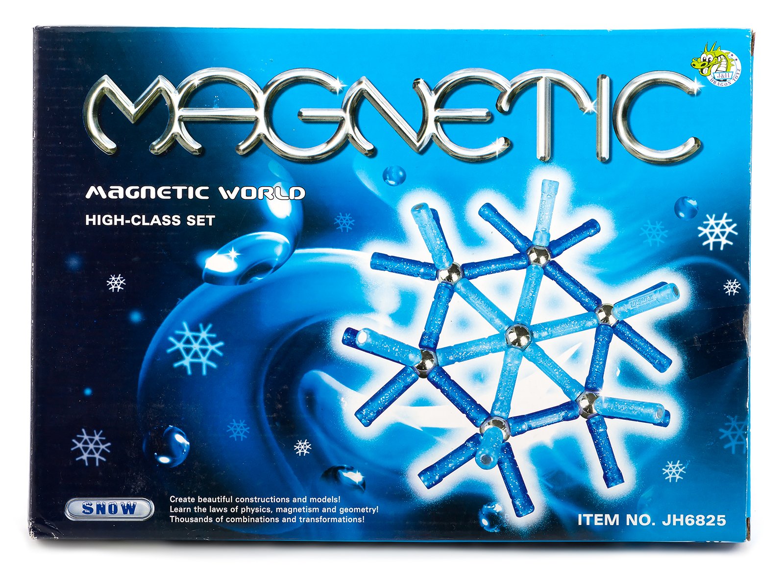 KLOCKI MAGNETYCZNE ZIMOWE ZESTAW 84EL