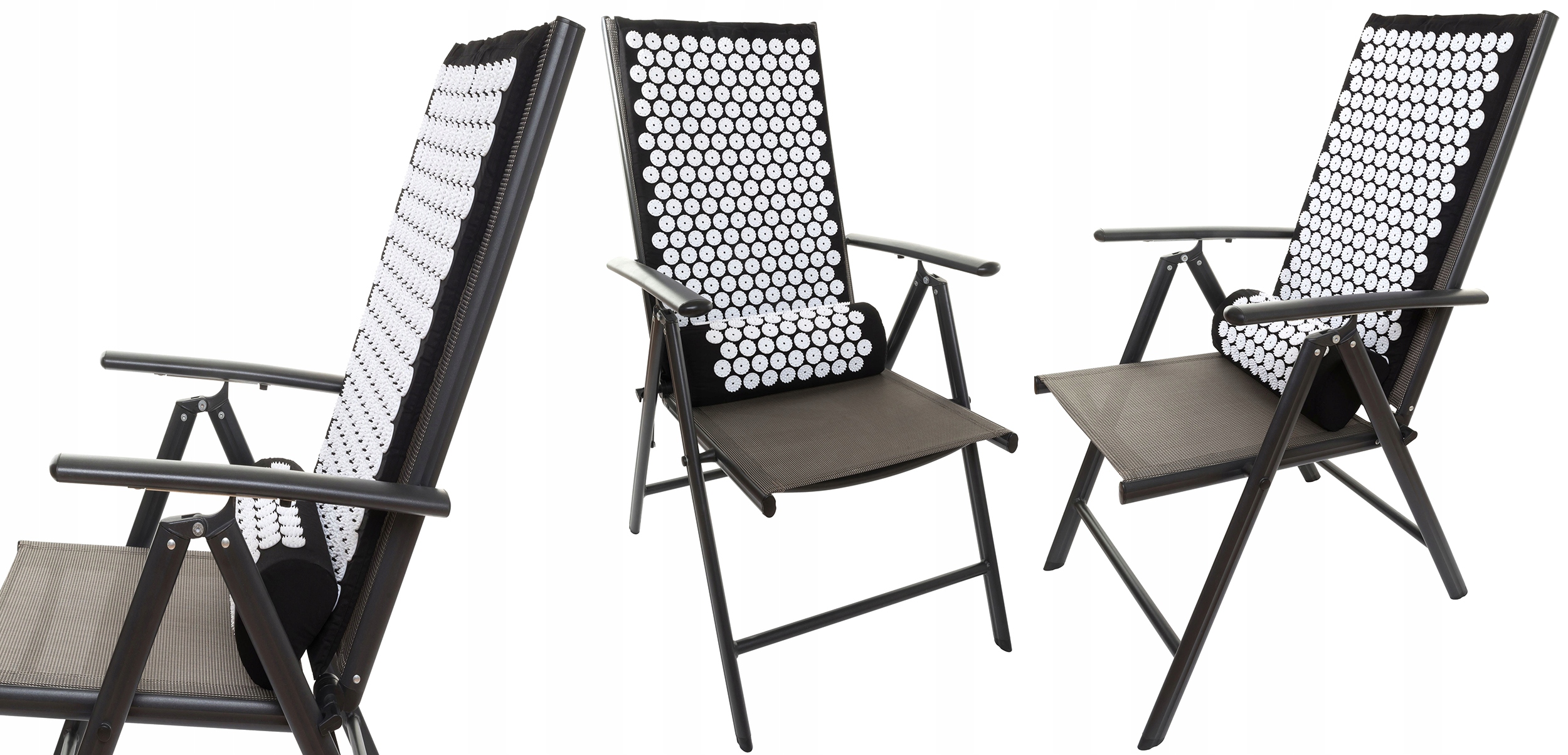 MATA DO AKUPRESURY CZARNA + PODUSZKA