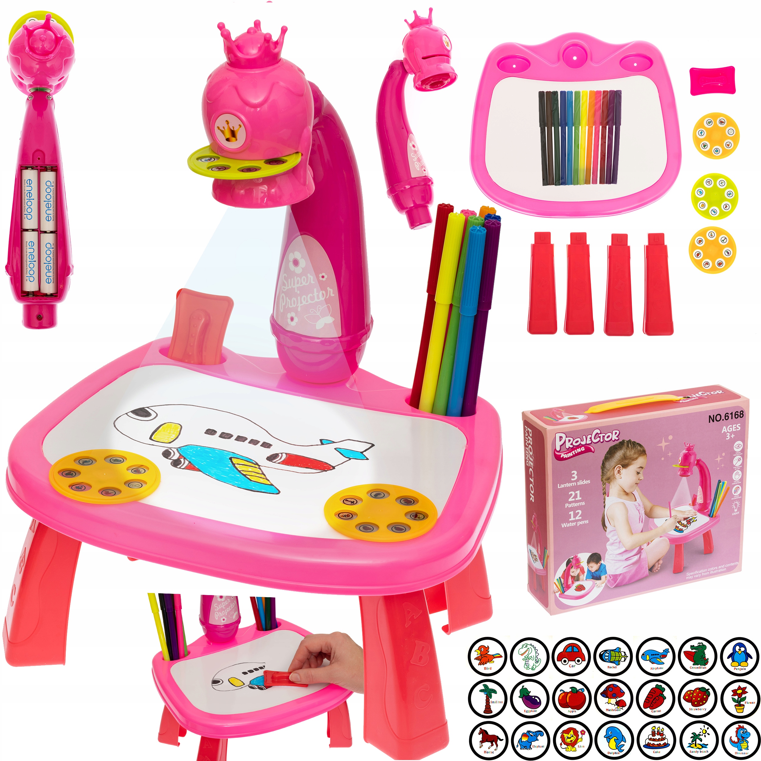 RZUTNIK DO RYSOWANIA PINK NR:7703