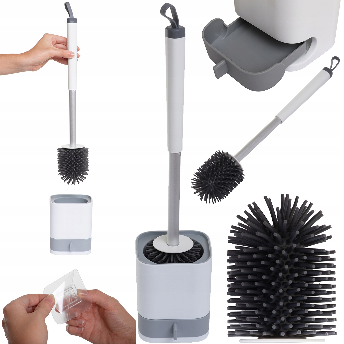 SZCZOTKA DO WC Z POJEMNIKIEM NR:5952