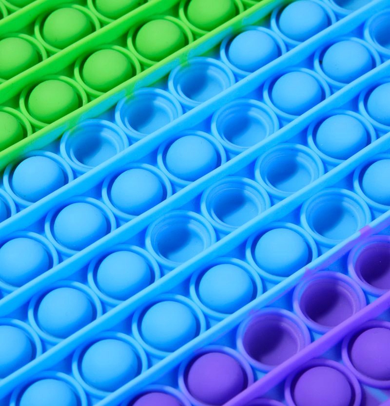 ZABAWKA SENSORYCZNA SQUARE 30X30 RAINBOW