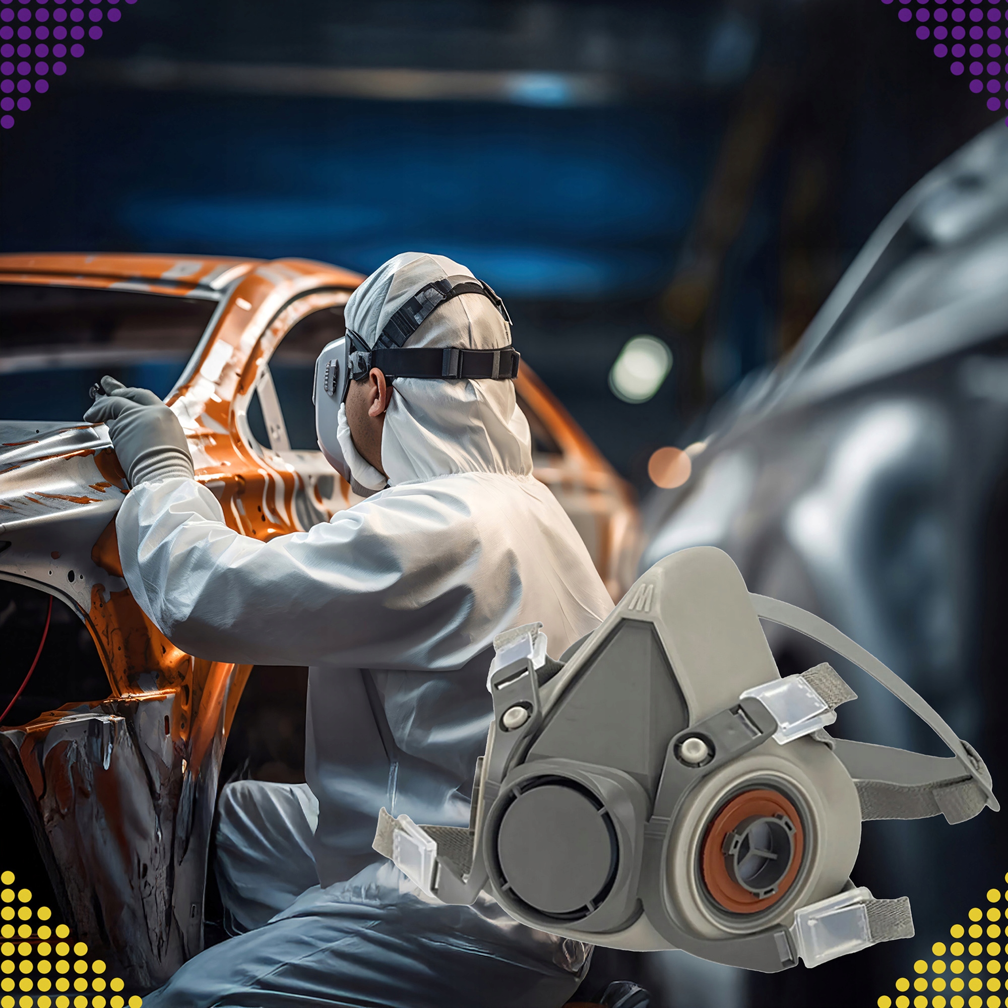 MASKA LAKIERNICZA PÓŁMASKA OCHRONNA NR:4798