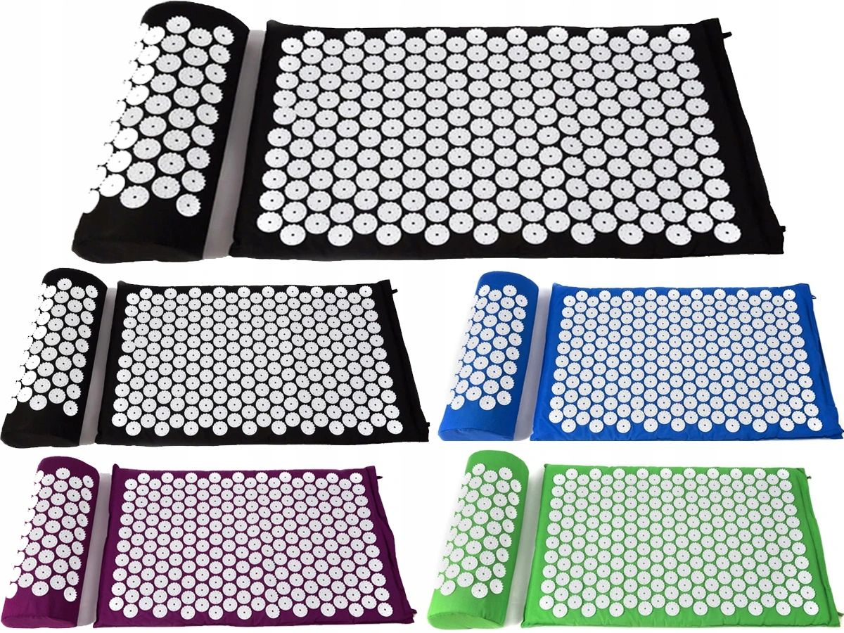 MATA DO AKUPRESURY ZIELONA + PODUSZKA