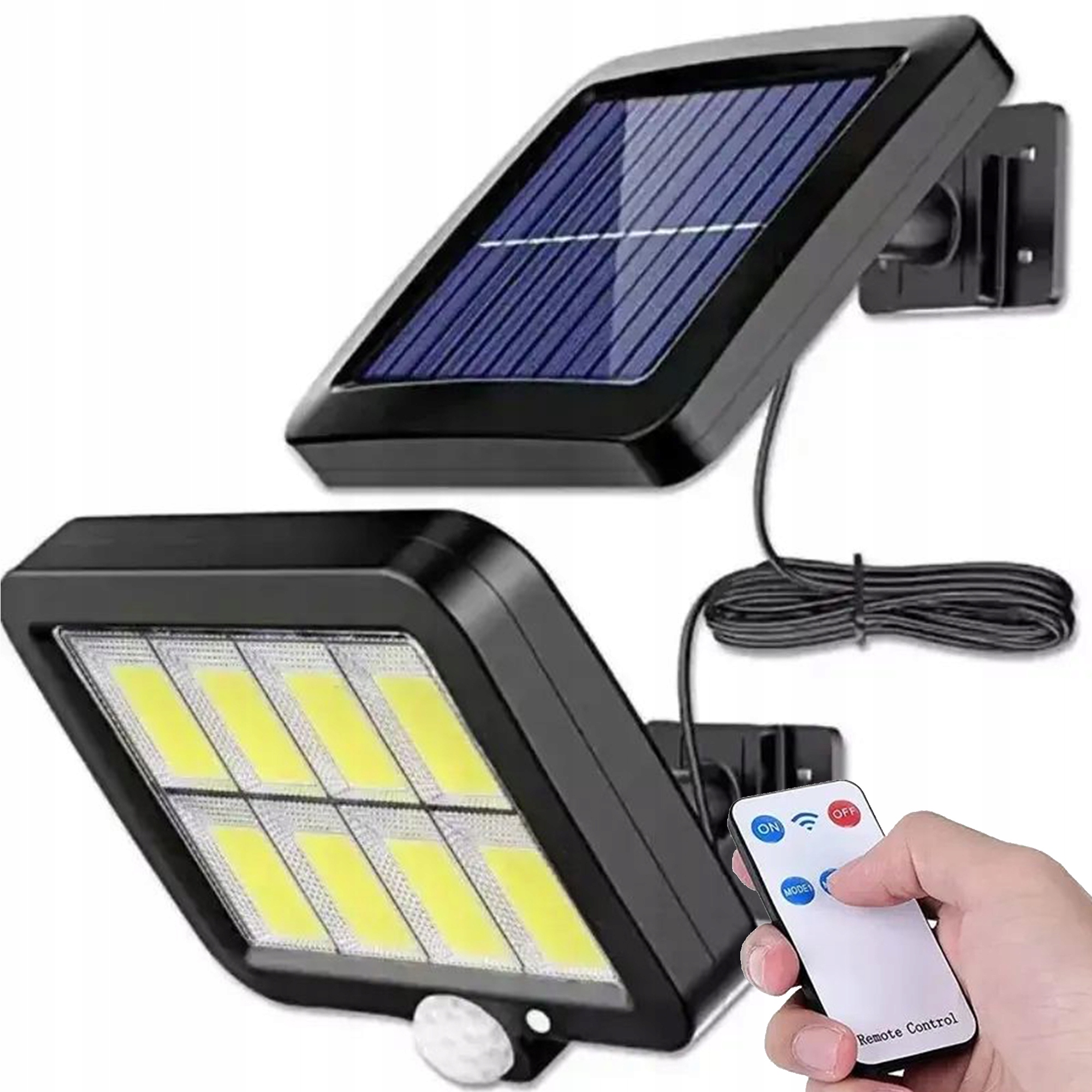 LAMPA SOLARNA 120 COB LED KABEL 5M LS2