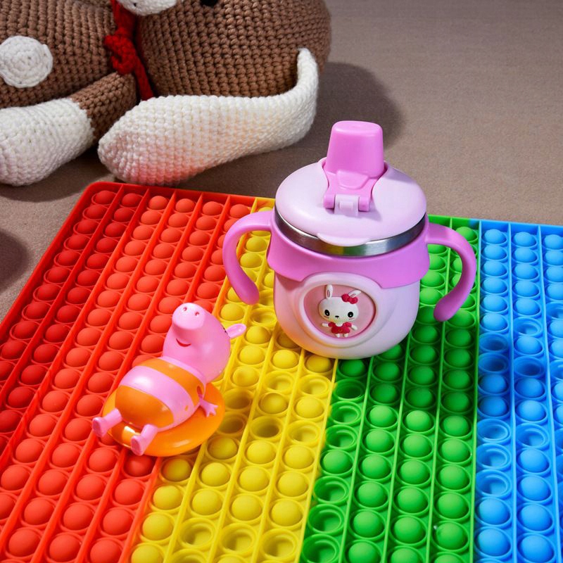 ZABAWKA SENSORYCZNA SQUARE 30X30 RAINBOW