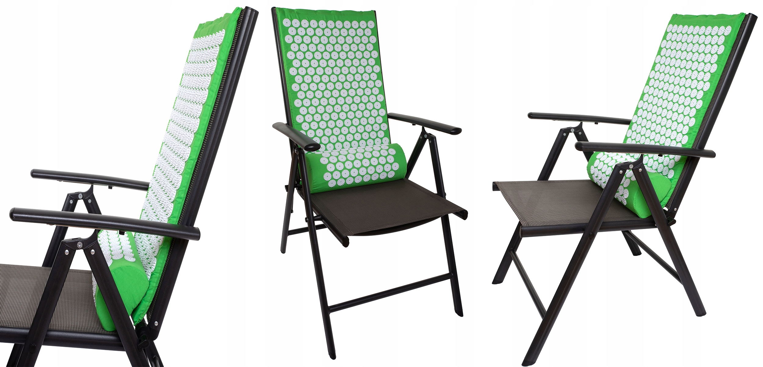 MATA DO AKUPRESURY ZIELONA + PODUSZKA