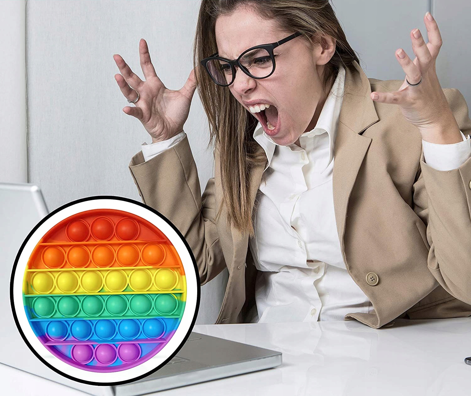 ZABAWKA SENSORYCZKA KOLO RAINBOW