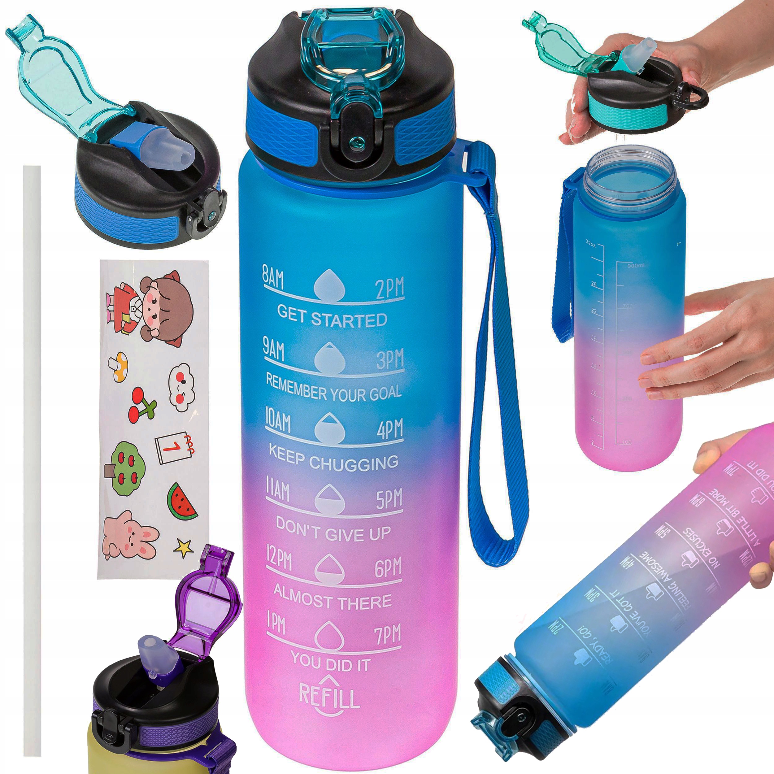 BUTELKA RAINBOW 1L NR:7925