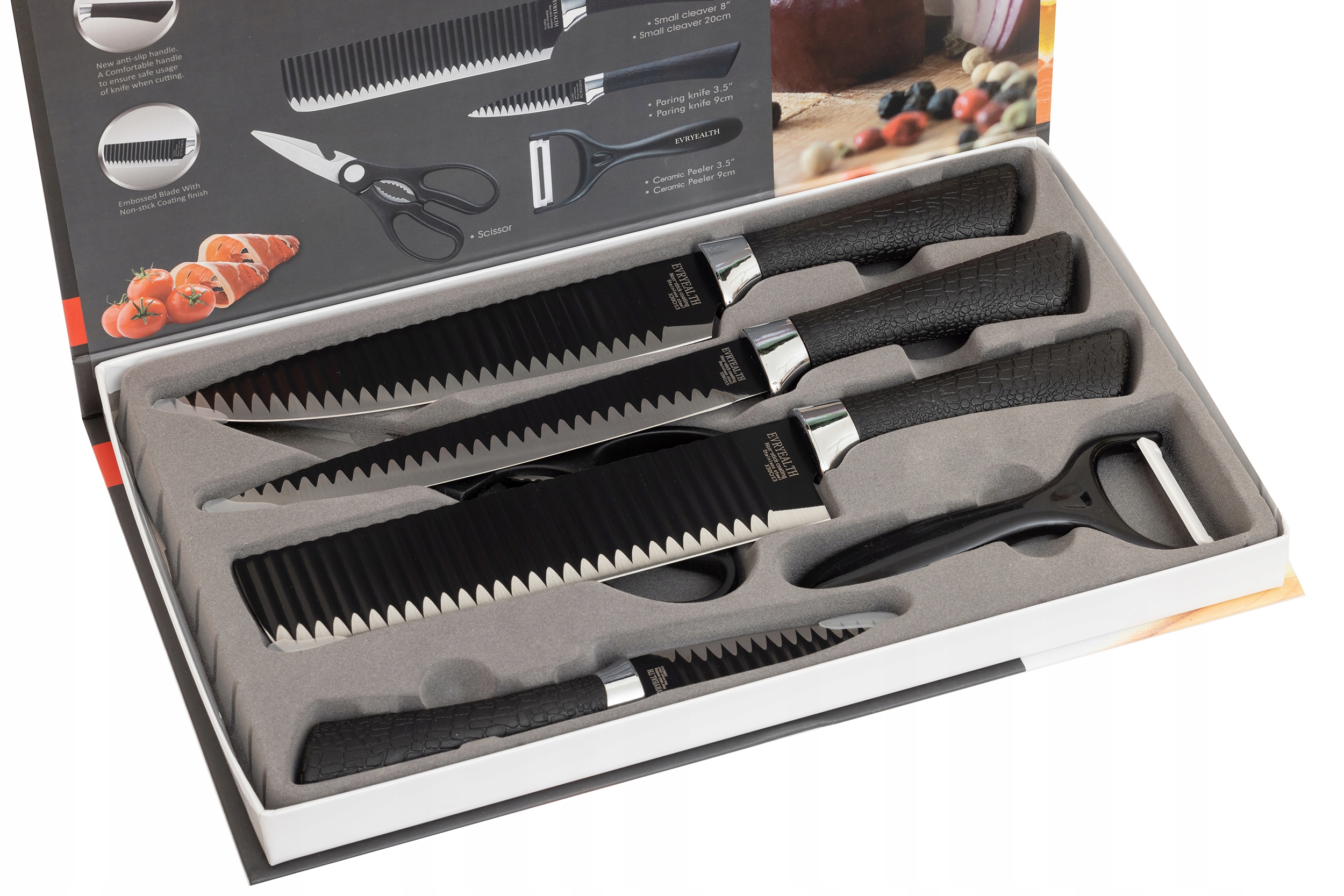 ZESTAW NOZY FALISTYCH 6EL. NR:8151