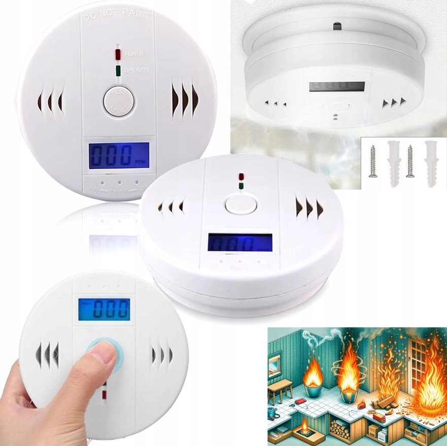 CZUJNIK CZADU DETEKTOR DYMU