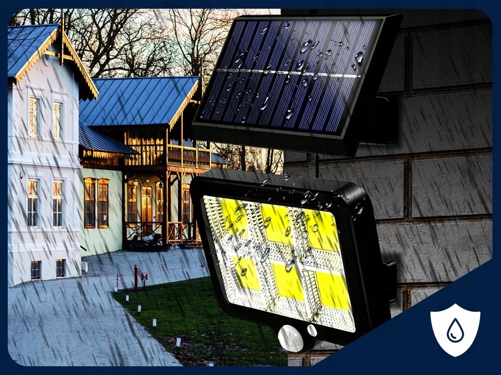 LAMPA SOLARNA 120 COB LED KABEL 5M LS2