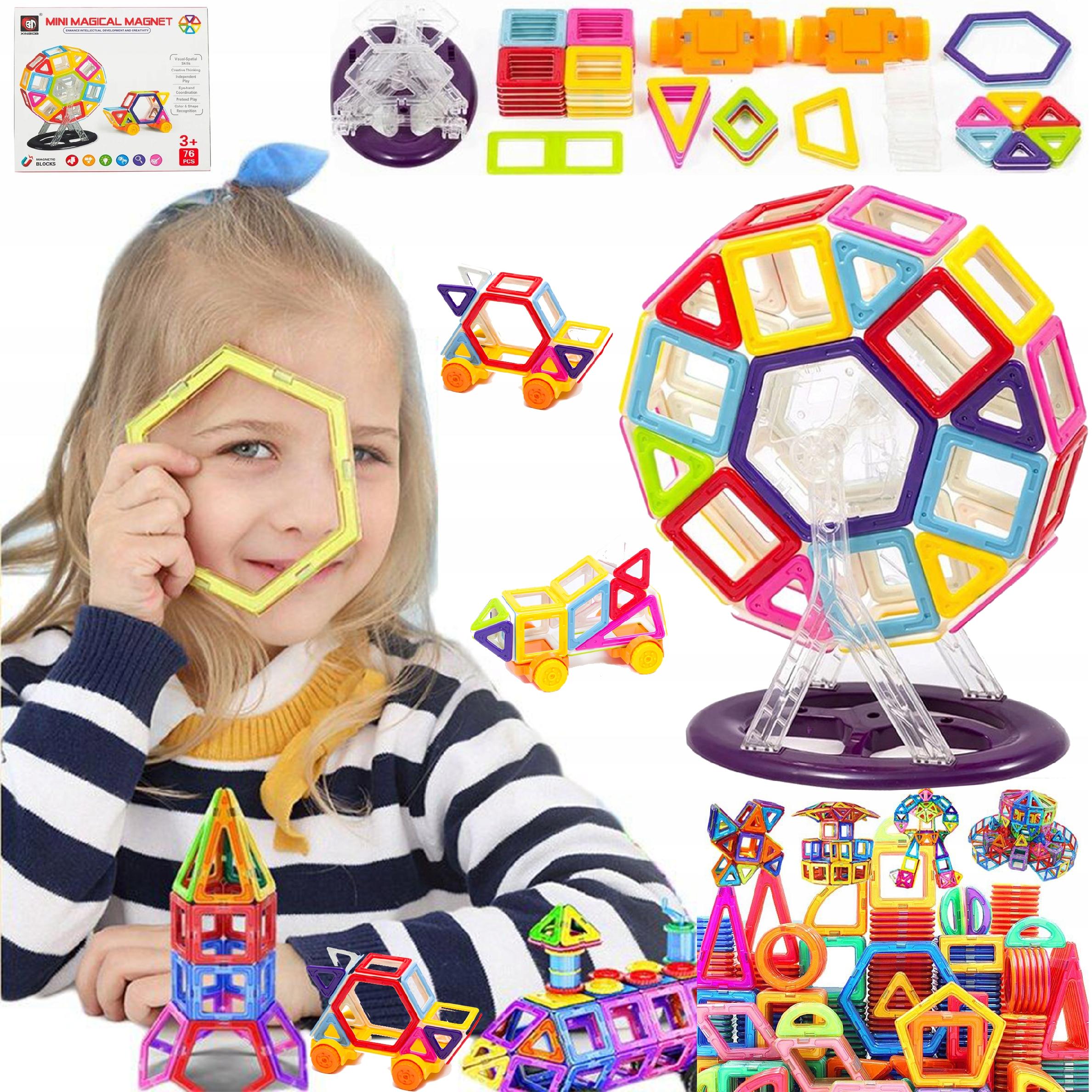 KLOCKI MAGNETYCZNE NOWE 76EL.