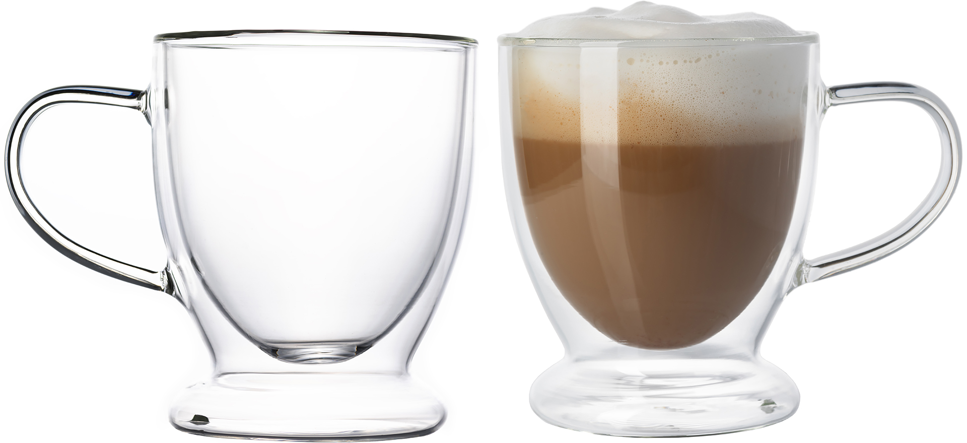 KOMPLET SZKLANEK Z PODSTAWKĄ 250ML X 6SZT. (NR 4481)