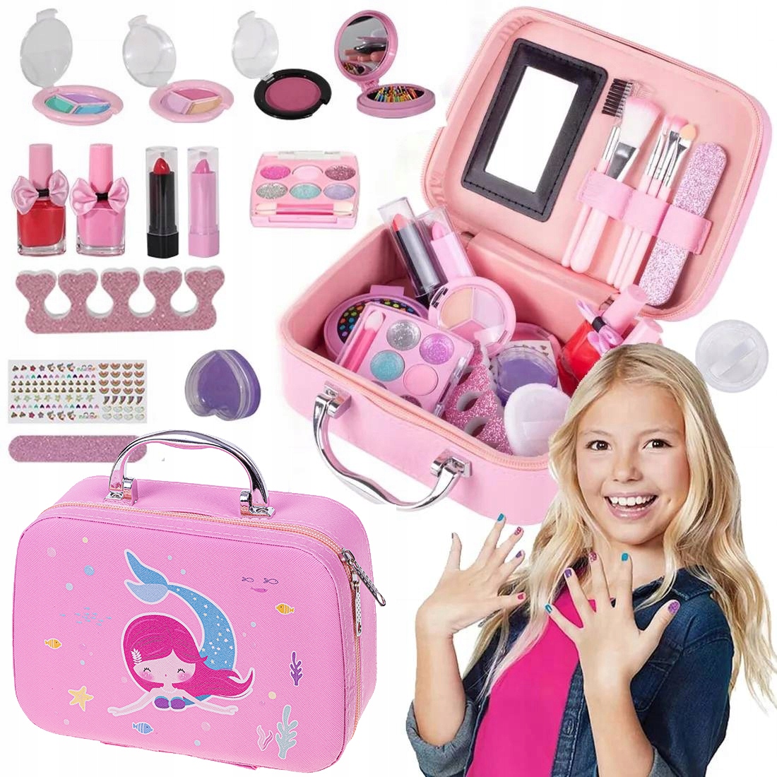 KUFEREK DO MAKIJAZU PINK NR:8076