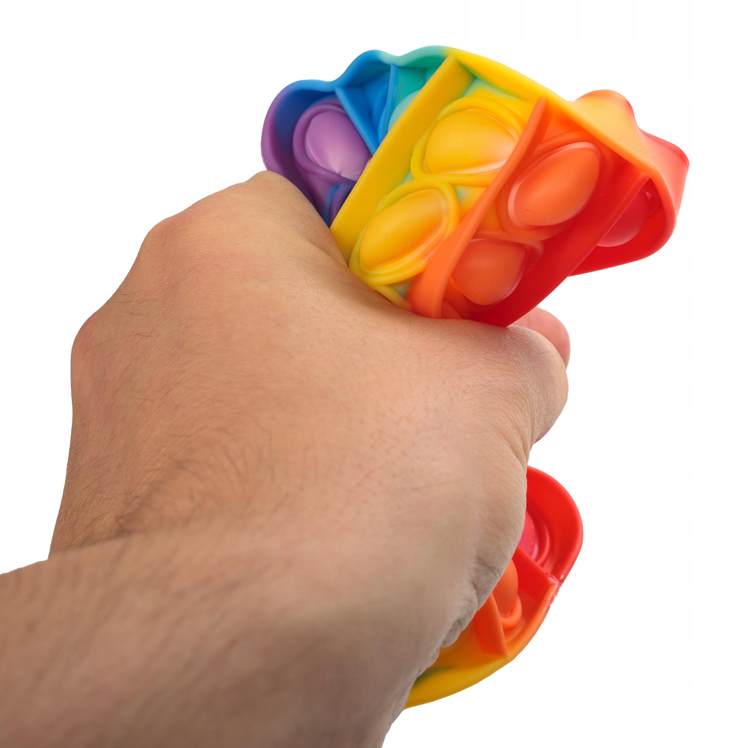 ZABAWKA SENSORYCZNA KWADRAT RAINBOW