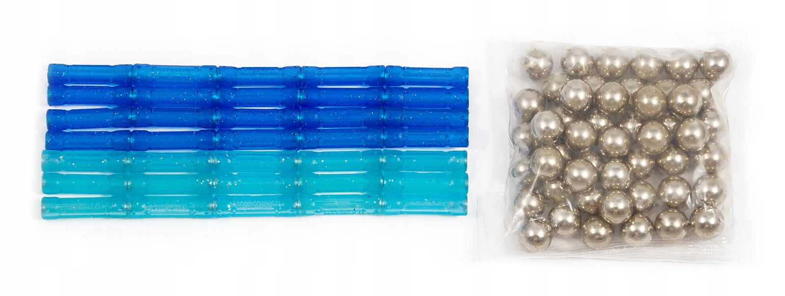 KLOCKI MAGNETYCZNE ZIMOWE ZESTAW 84EL