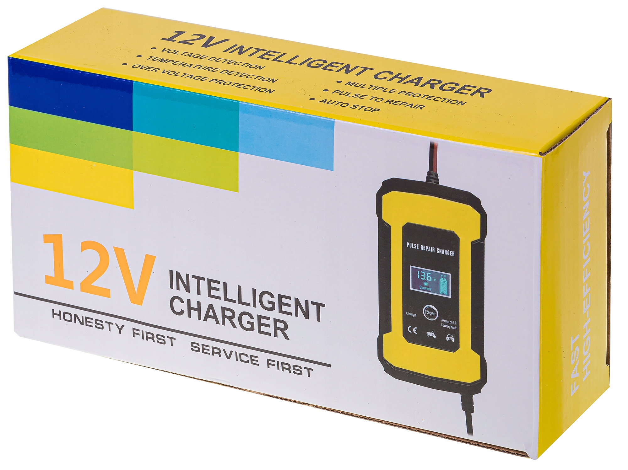 PROSTOWNIK SAMOCHODOWY DO AKUMULATORÓW 12V 6A