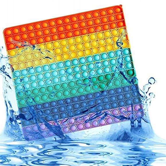 ZABAWKA SENSORYCZNA SQUARE 30X30 RAINBOW