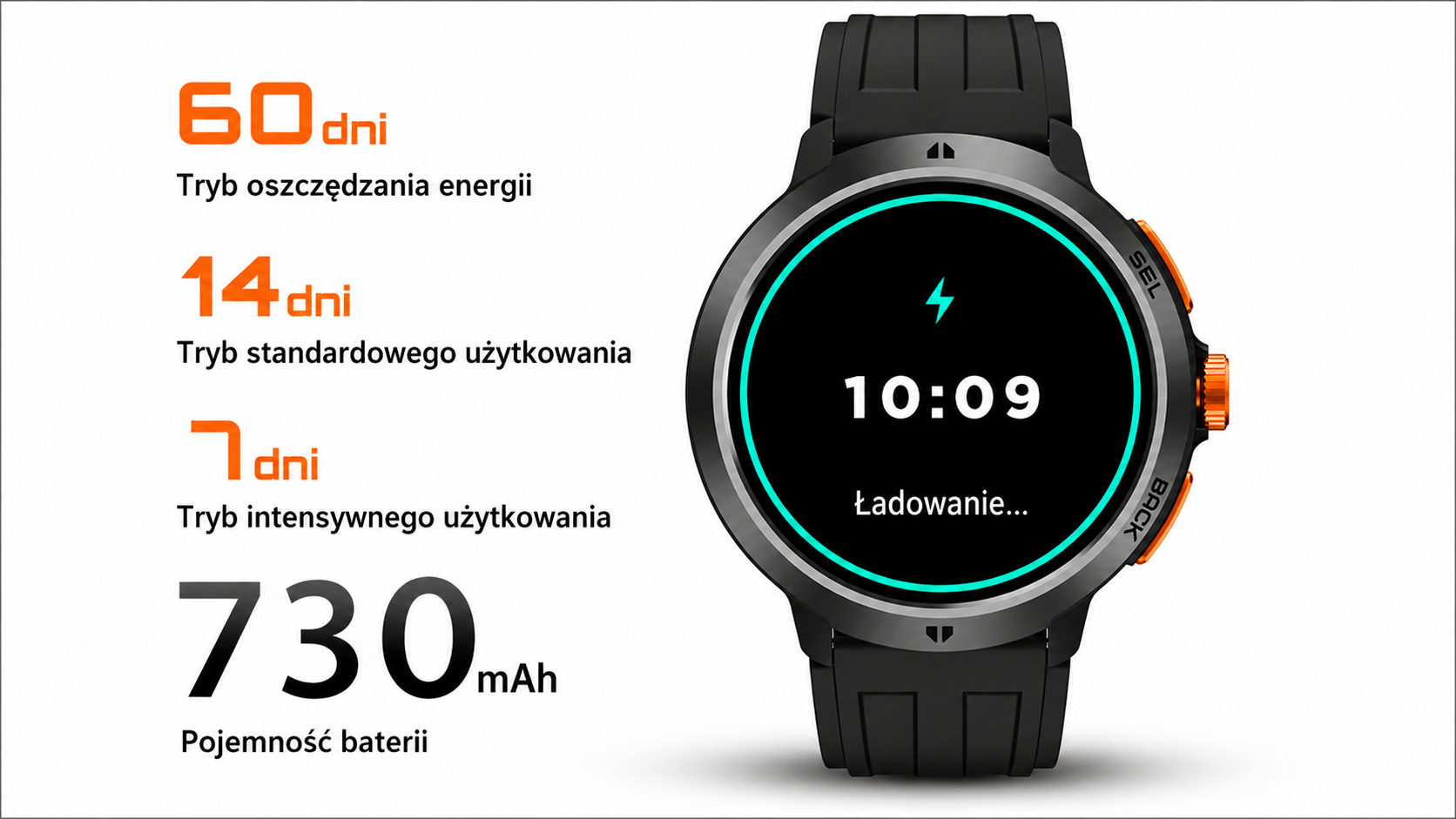 CUBOT BEATBOX bateria 730 mAh długi czas pracy