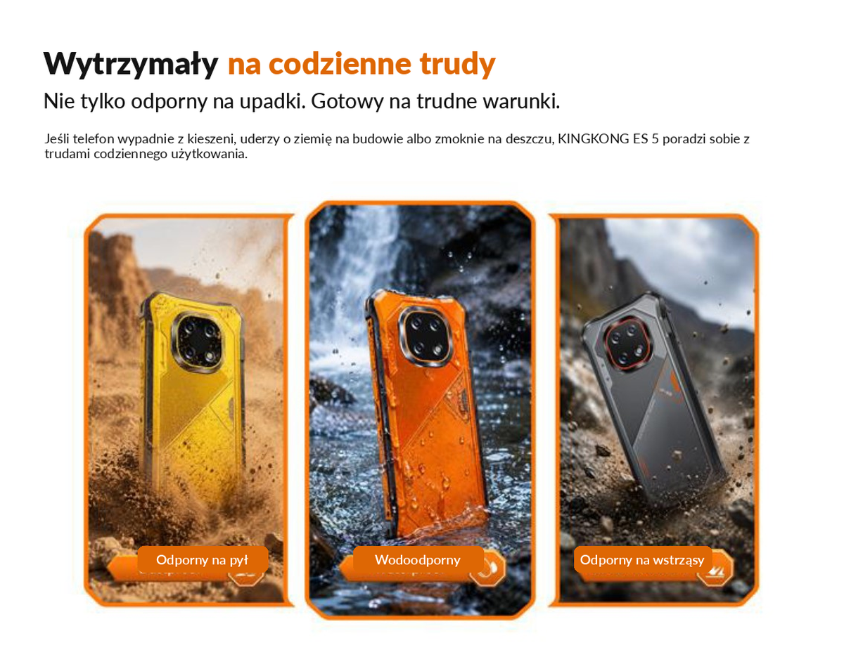 CUBOT KingKong ES 5 NFC Dual SIM Wi-Fi Bluetooth