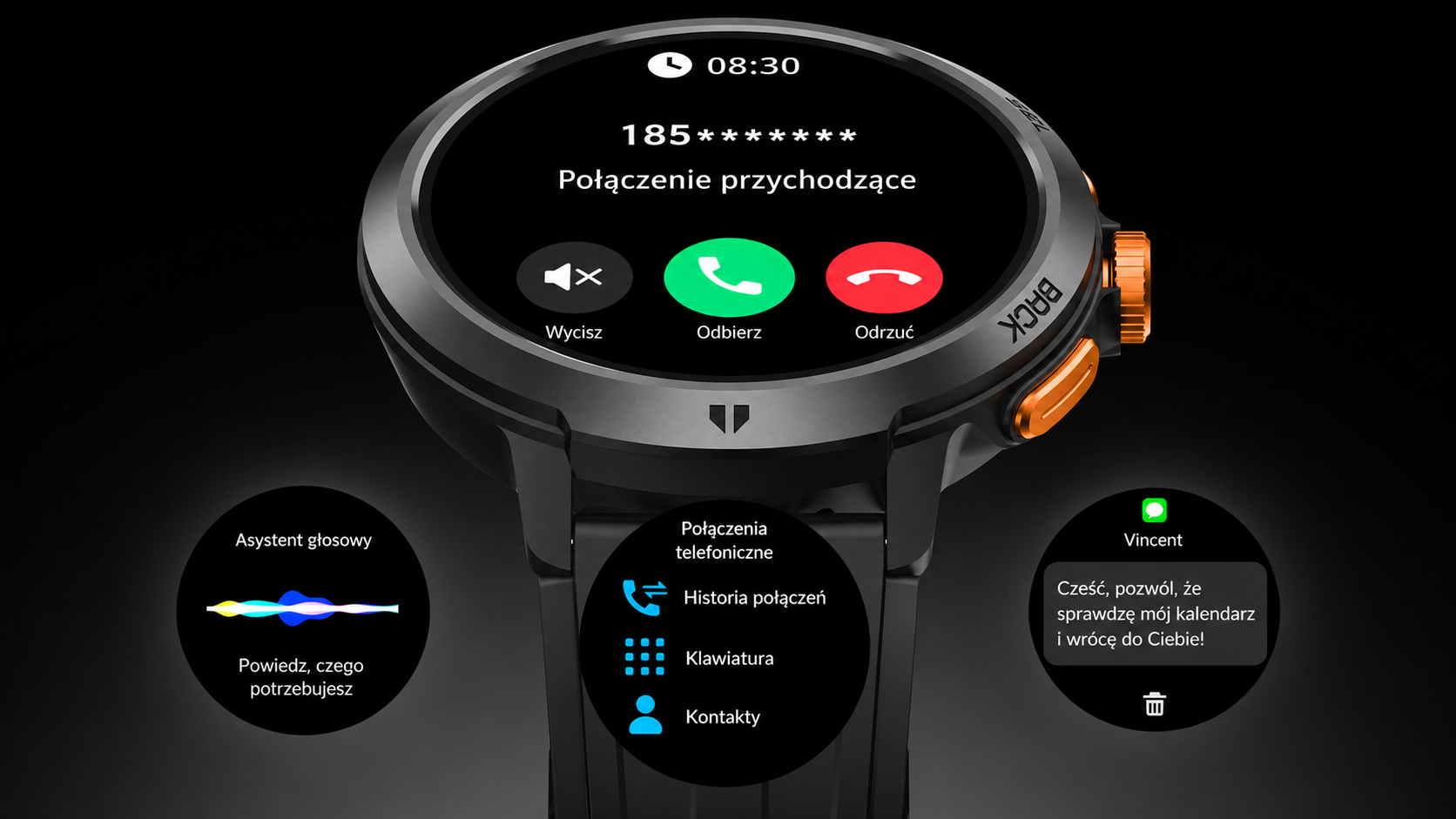 CUBOT BEATBOX rozmowy Bluetooth i powiadomienia