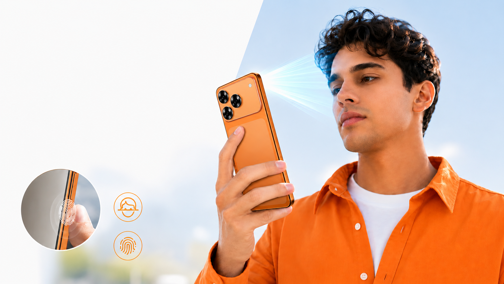 Cubot A50 czytnik linii papilarnych i Face Unlock