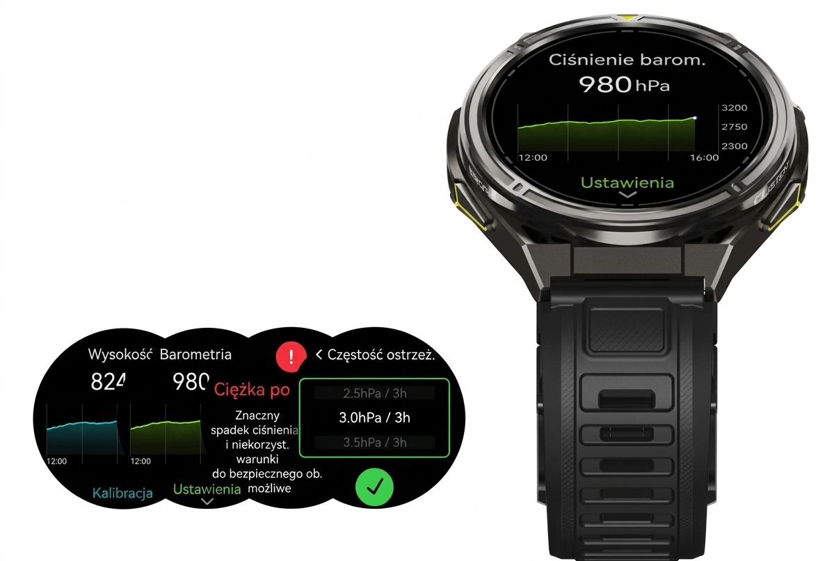 CUBOT GT5 kompas barometr wysokościomierz smartwatch outdoorowy