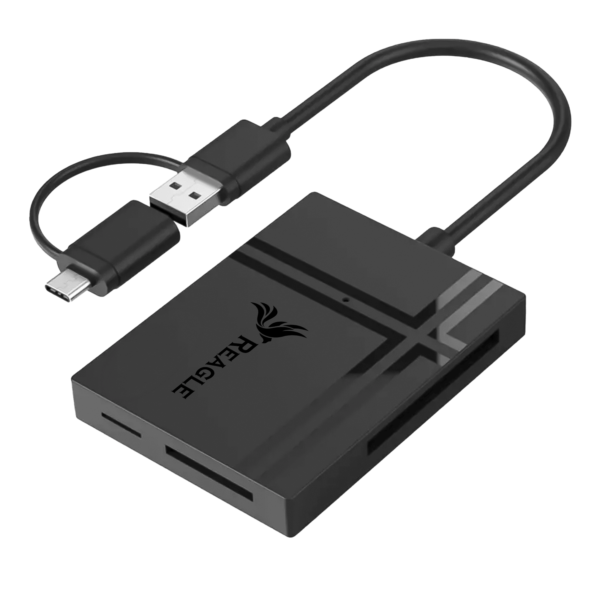 Reagle RYACSD5 czytnik kart pamięci 5w1 USB-A USB-C OTG