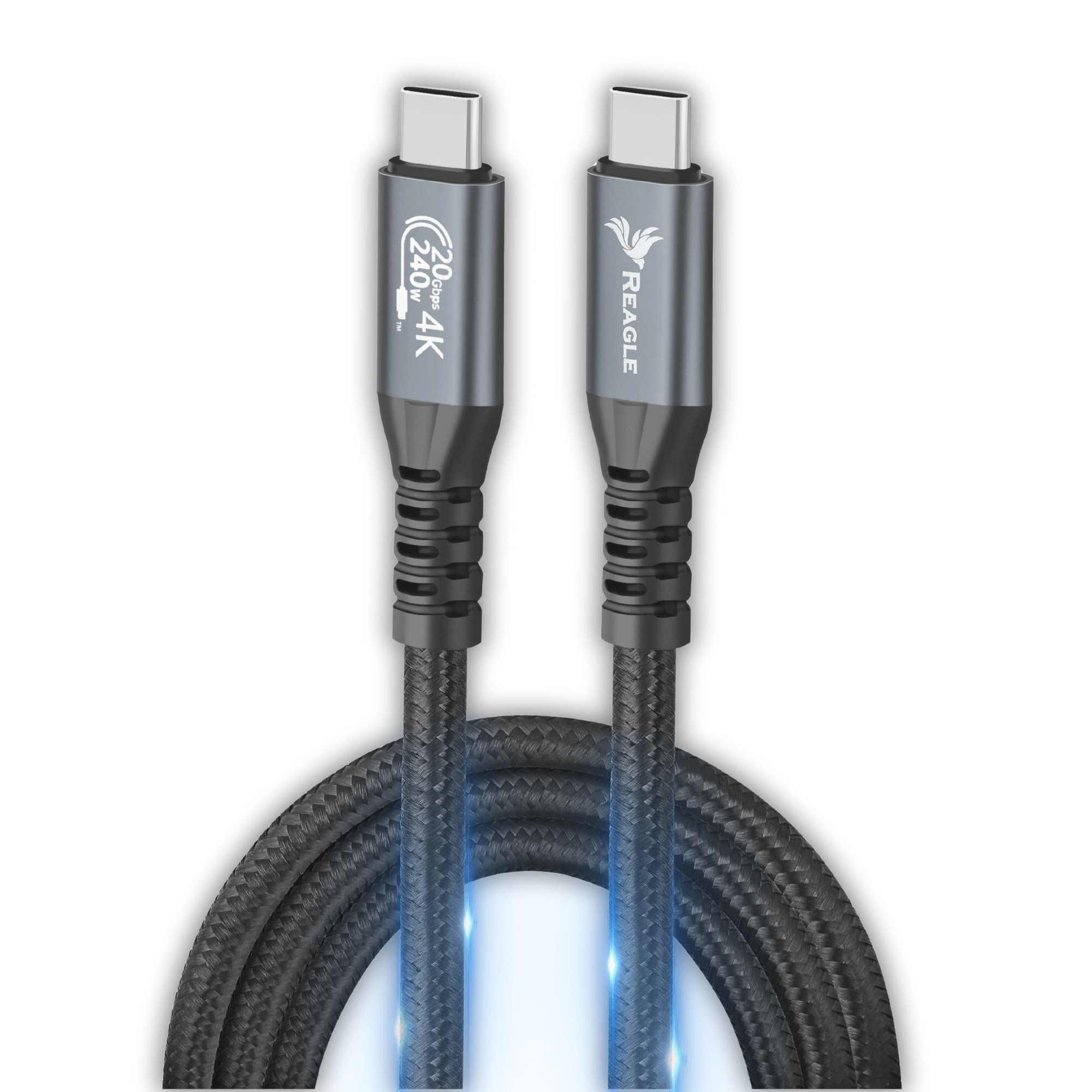 Kabel USB-C Reagle PD 240W USB 3.2 10Gbps 4K 144Hz 2m