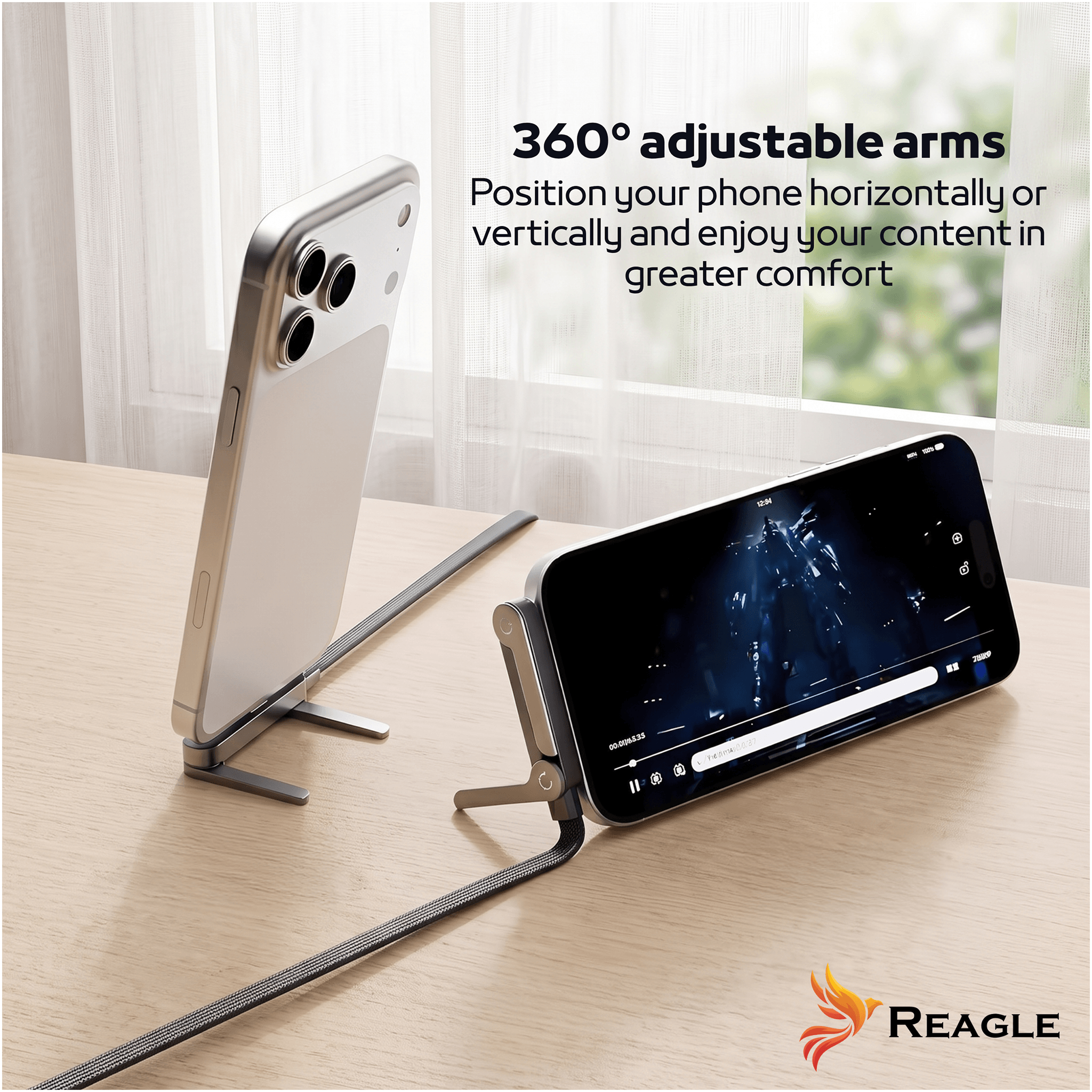 Kabel USB-C Reagle PD 240W z podstawką