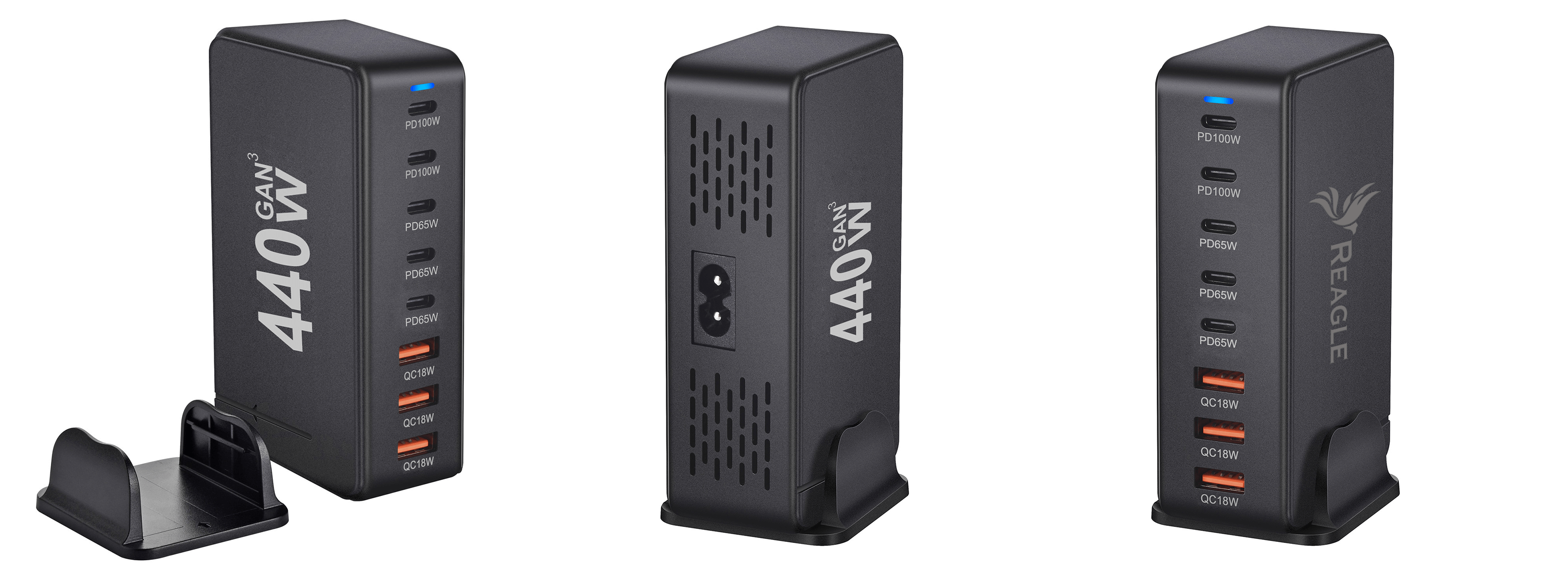 Ładowarka Reagle GaN III 440W USB-C USB-A