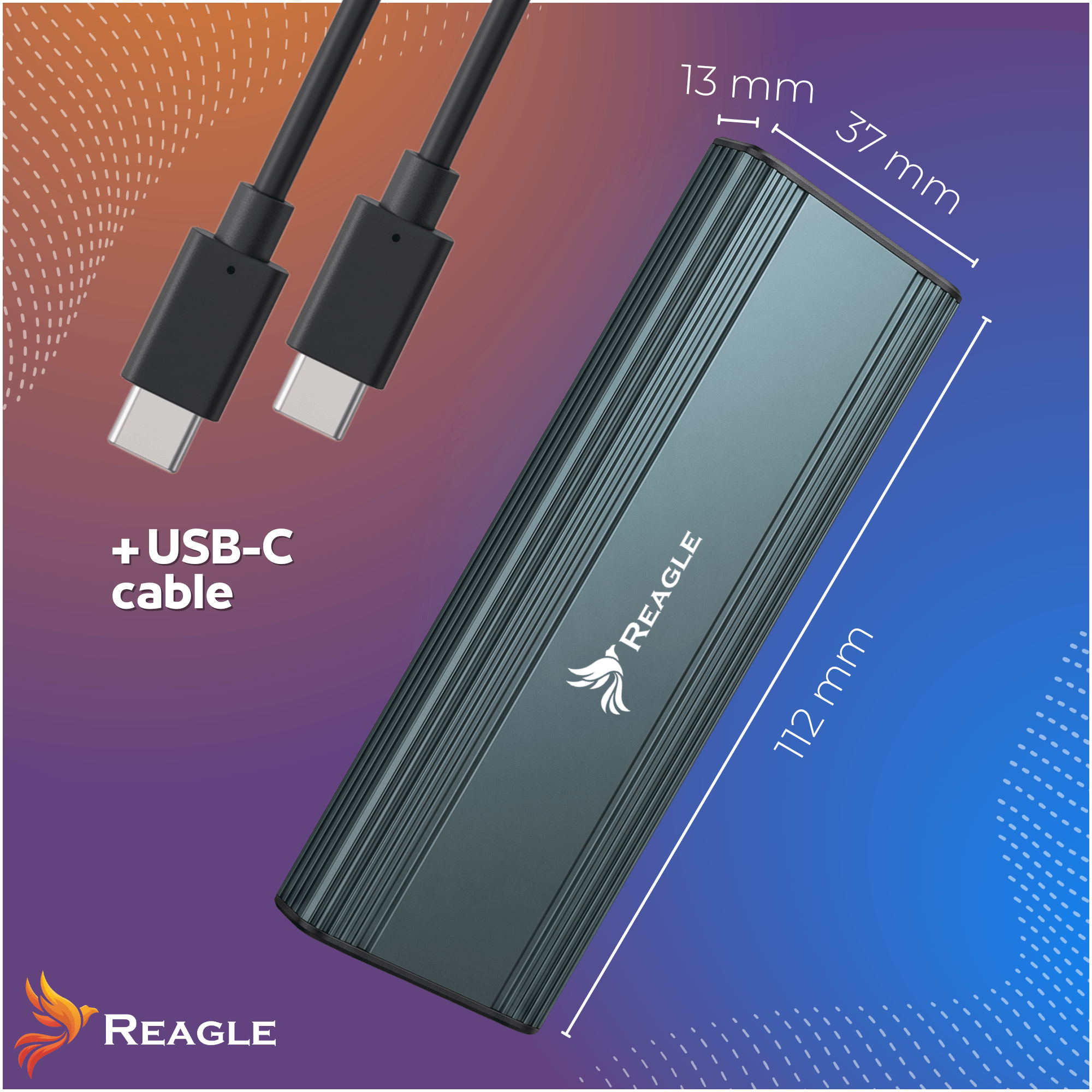 Kieszeń na dysk SSD M.2 NVMe PCIe USB-C 3.2 10Gbps