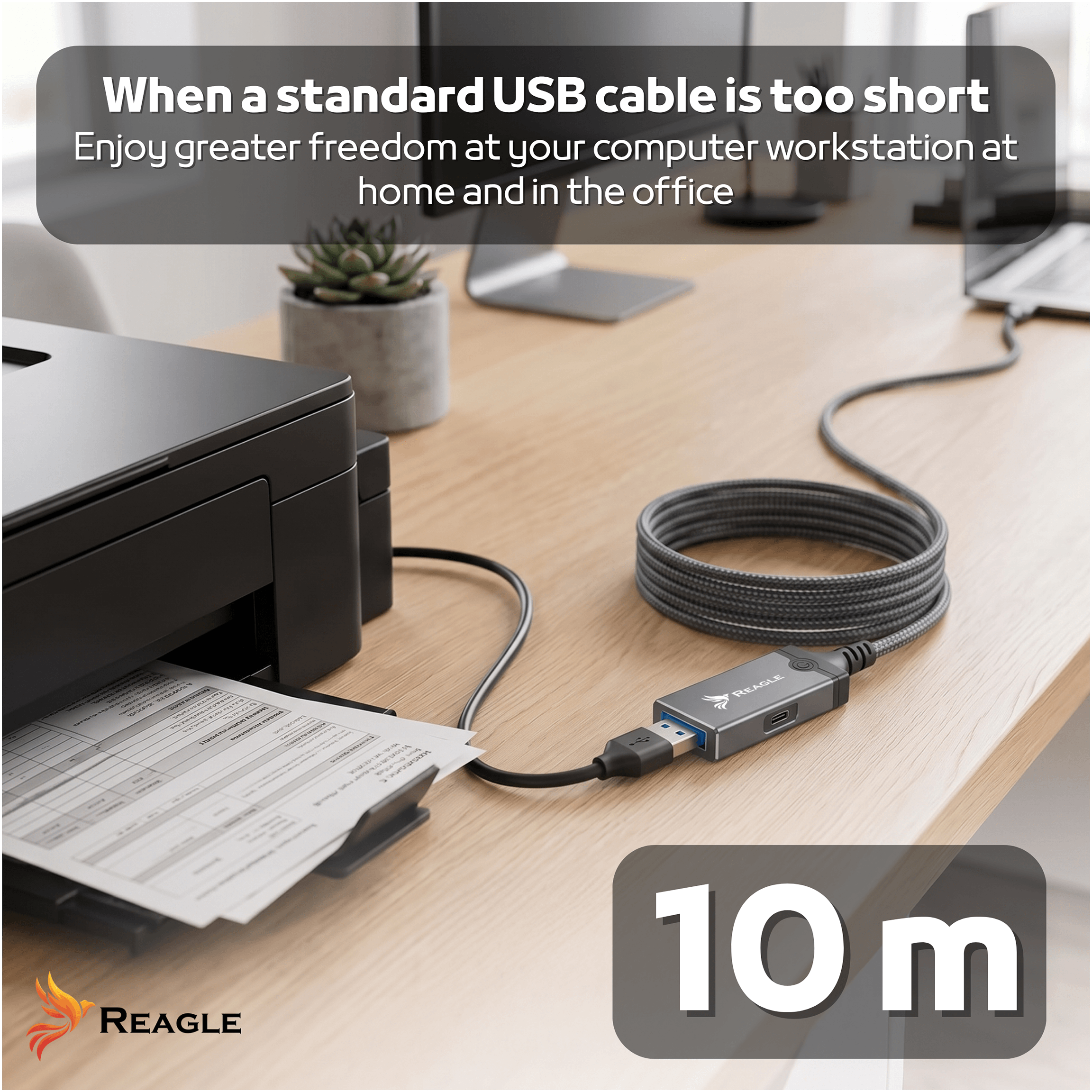 Przedłużacz USB aktywny Reagle 10m