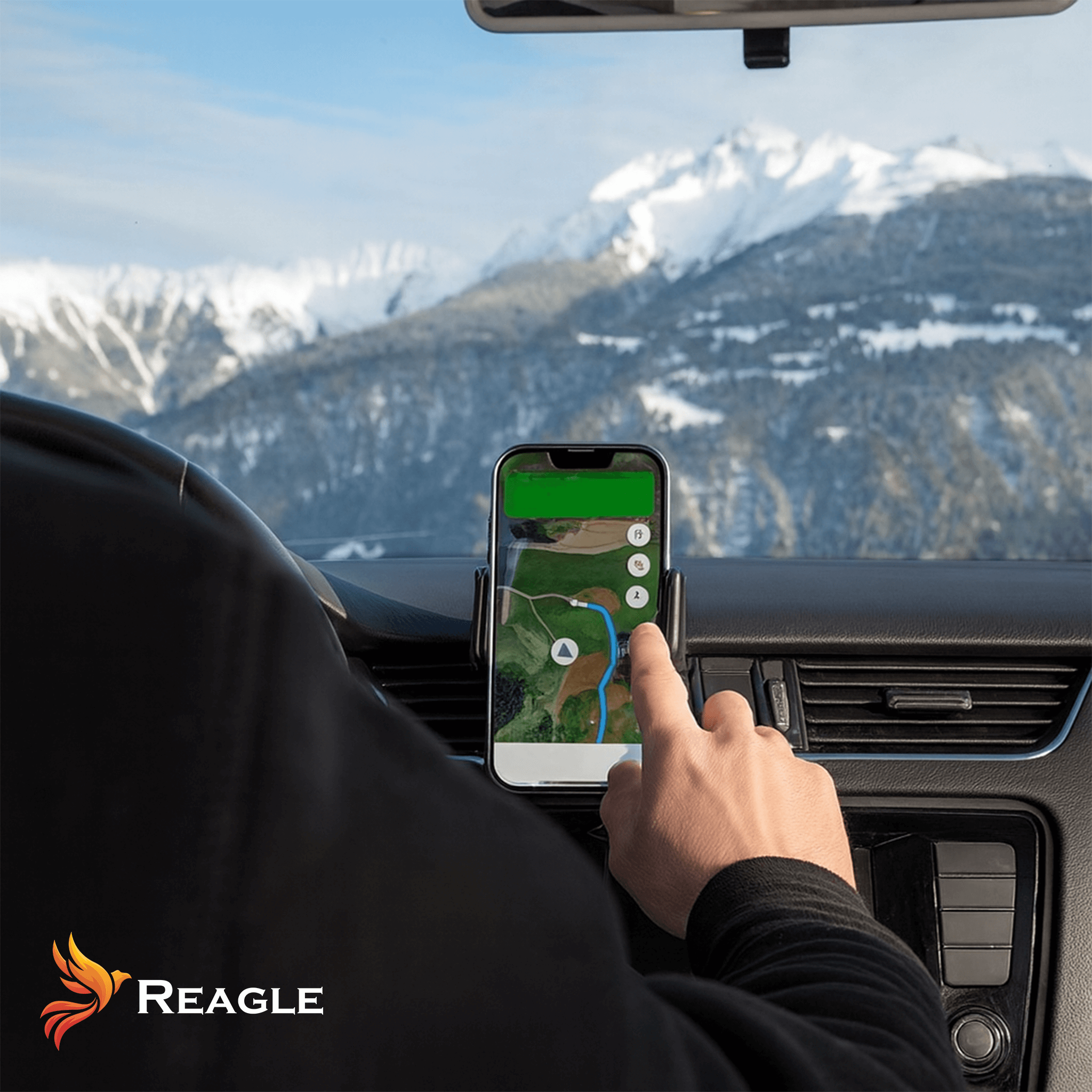 Uchwyt samochodowy Reagle RCARHOLD3 z silikonowymi podkładkami