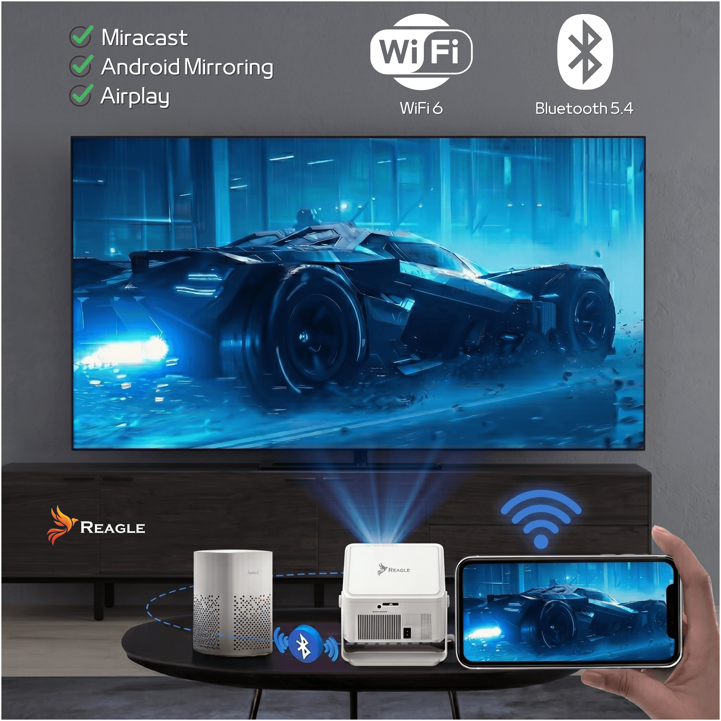 Reagle R-MOVIELUM-P60 WiFi 6 Bluetooth 5.4