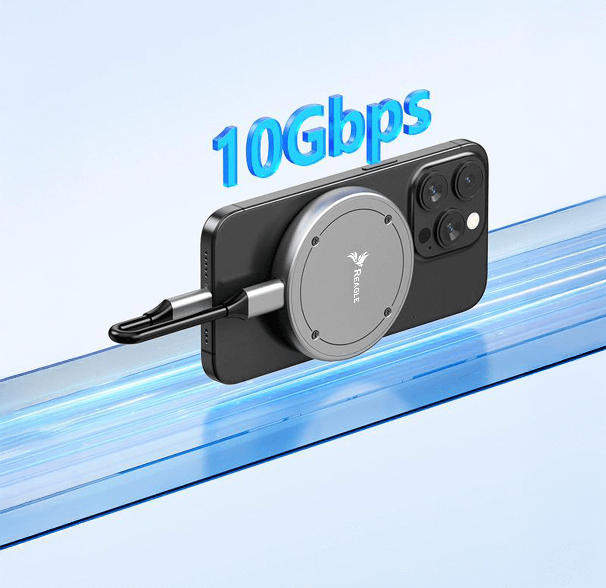 REAGLE OBUDOWA NA DYSK SSD M.2 2230 NVMe KIESZEŃ MagSafe 10 Gb/s iPhone REAGLE_1