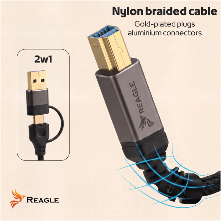 Reagle RUACB100P USB-A USB-C 2w1