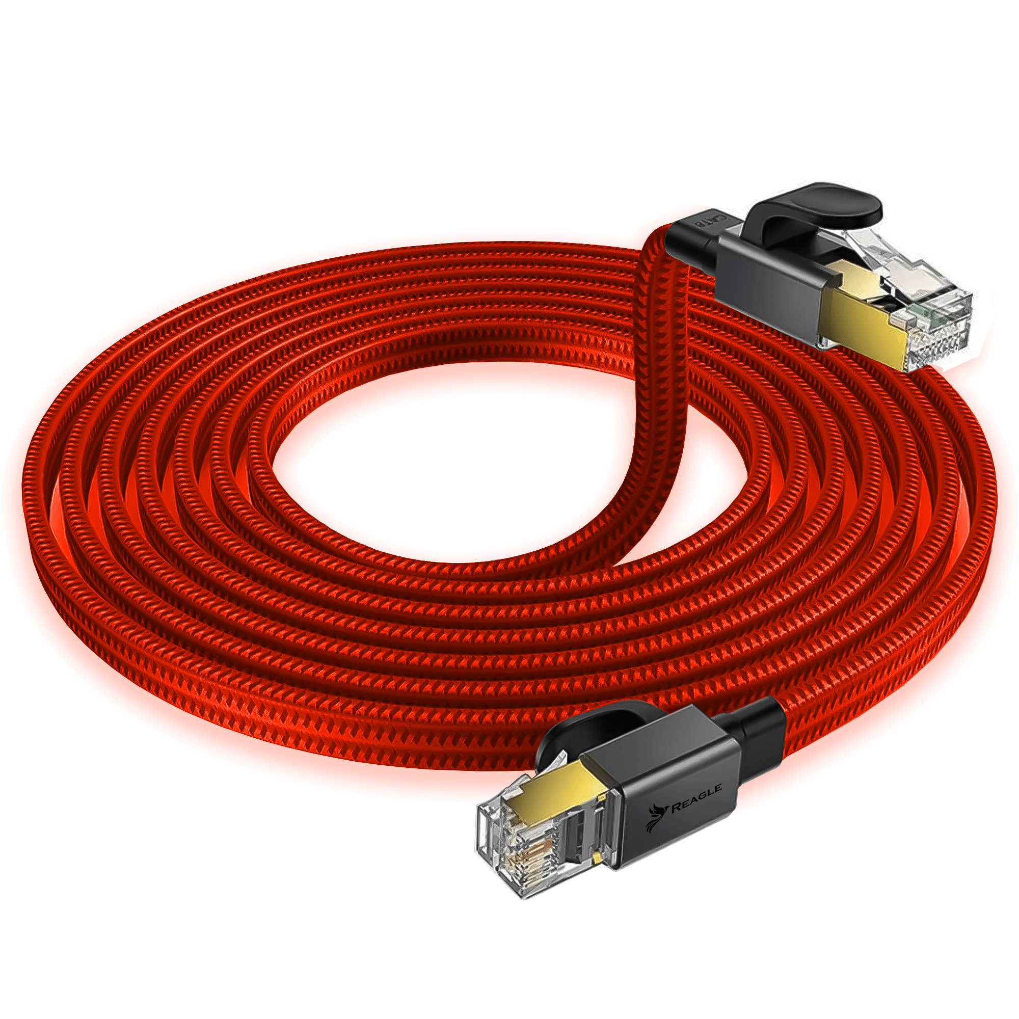 Reagle RE500GP kabel Ethernet RJ45 Cat.8 S/FTP 5 m czerwony