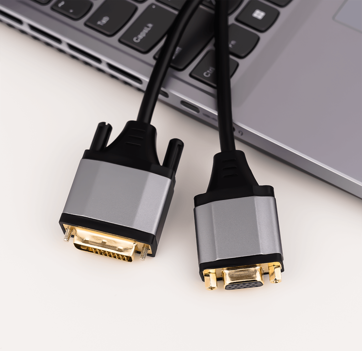 Reagle Adapter DVI auf VGA Vergoldete DVI-D 24+1 1080p Stecker auf Buchse 0,12m_3