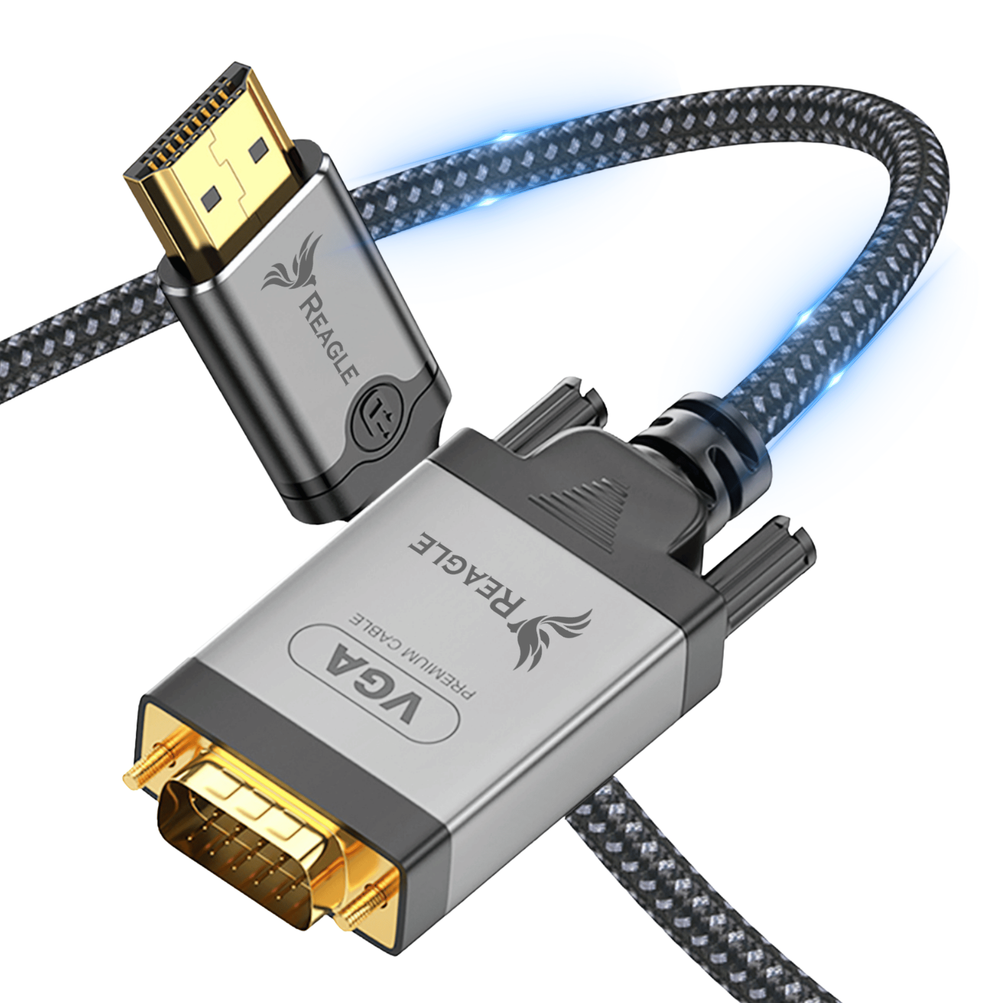 Reagle RHVG200S kabel HDMI do VGA 2m Full HD 1080p 60Hz