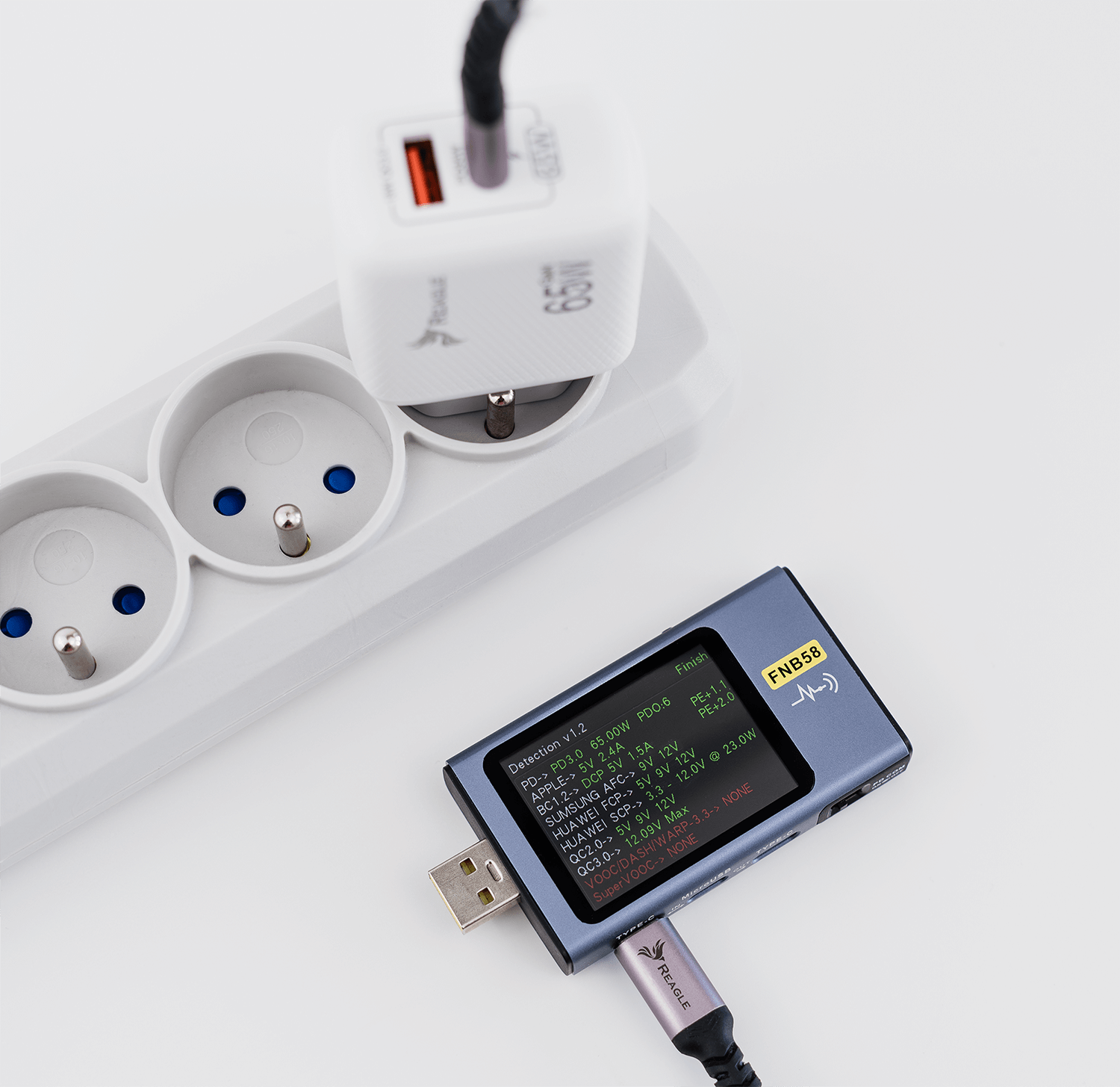 SZYBKA ŁADOWARKA GaN 65W USB-C QC 3.0 ZASILACZ DO MACBOOK LAPTOPA IPHONE 15_1