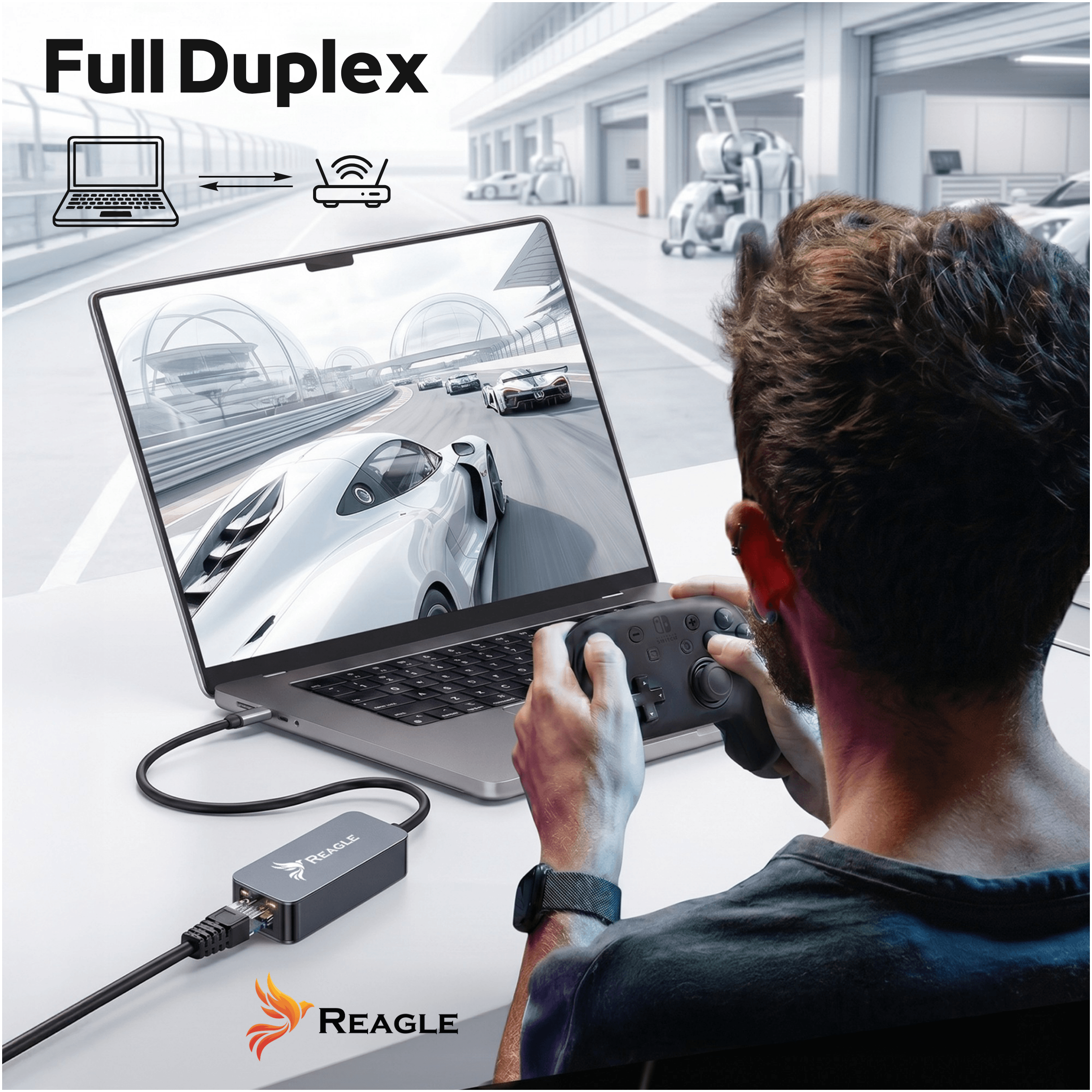 Adapter USB 3.2 Ethernet RJ45 Reagle 2.5Gbps
